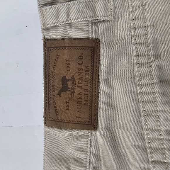 Lauren Ralph Lauren Beige Ankle & Cropped Jeans Sz 8 100% Cotton - Picture 10 of 11
